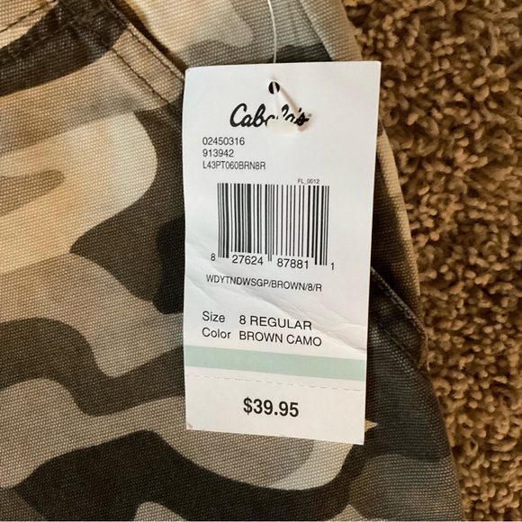 NWT Cabela’s Casuals, Brown Camo, Women’s Sz 8R - Picture 10 of 12